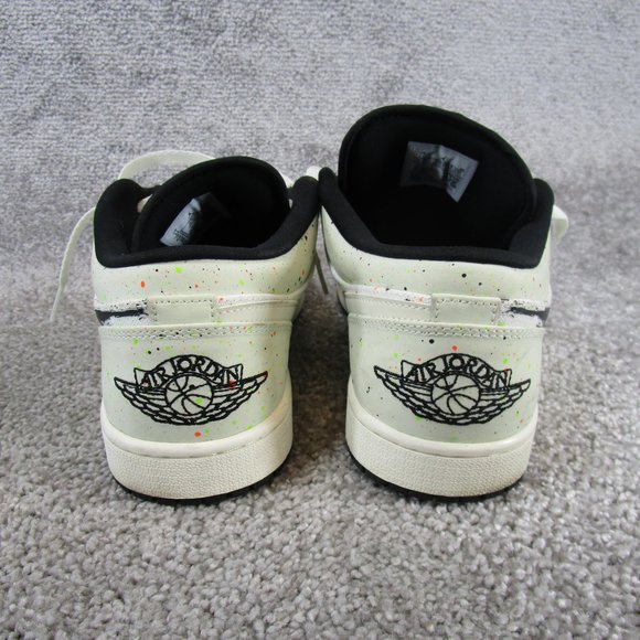 Jordan 1 Low Mens Size 11 Sneakers Brushstroke Sneakers Gray Splatter Shoes main image 4
